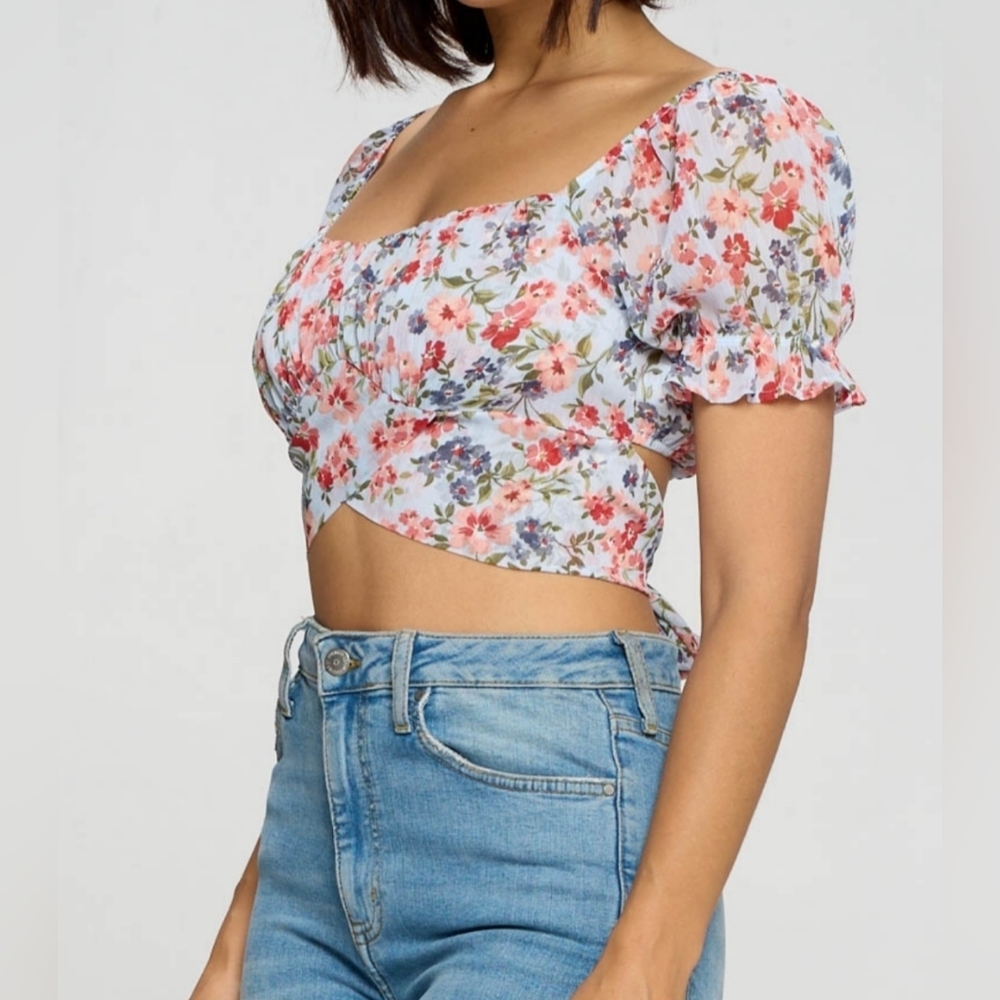 Chocolate USA Crop Top Size Med
